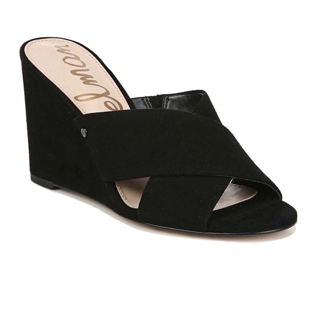 Sam Edelman black wedges Sz 9.5